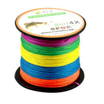 HENGJIA 컬러풀 8.0# 0.50mm 80LB 40.8kg 장력 300m 초강력 4가닥 꼬임 PE 낚시줄 연줄, 8.0# 0.50mm 80LB