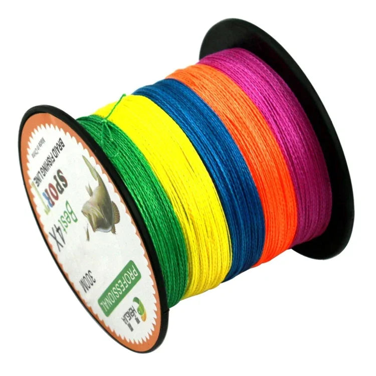 HENGJIA 컬러풀 3.0# 0.28mm 38LB 15.8kg 장력 300m 초강력 4가닥 꼬임 PE 낚시줄 연줄, 3.0# 0.28mm 38LB
