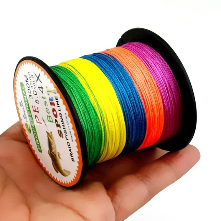 HENGJIA 컬러풀 3.0# 0.28mm 38LB 15.8kg 장력 300m 초강력 4가닥 꼬임 PE 낚시줄 연줄, 3.0# 0.28mm 38LB