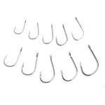 500 PCS Mixed Size Fish Barbed Hook Fishing Hooks with Hole, 6-15 # with Hole