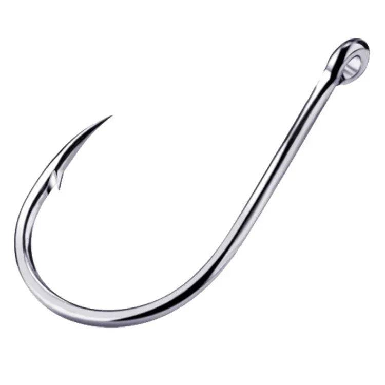 500 PCS Mixed Size Fish Barbed Hook Fishing Hooks with Hole, 6-15 # with Hole