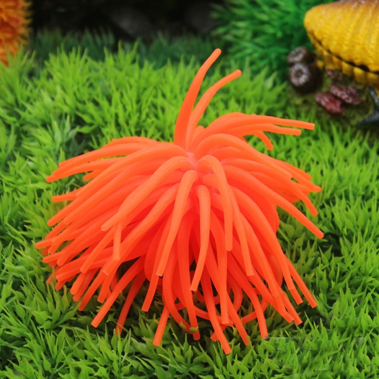 수족관 장식품 TPR 시뮬레이션 성게 공 산호, 크기: M, 직경: 10cm, 크기: M