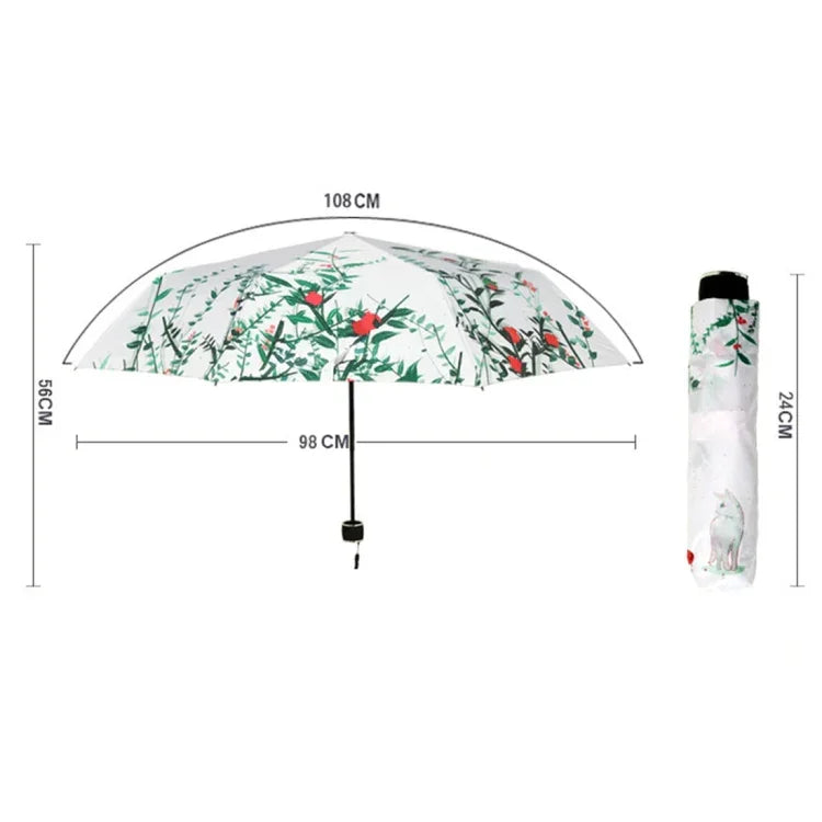크리에이티브 신선 스타일 3단 은색 테이프 자외선 차단 양산, OG3876A, OG3876B, OG3876C
