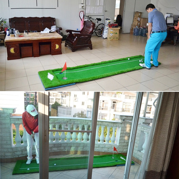 PGM 골프 더블 컬러 퍼팅 매트 푸시 로드 트레이너, 크기: 75x300cm