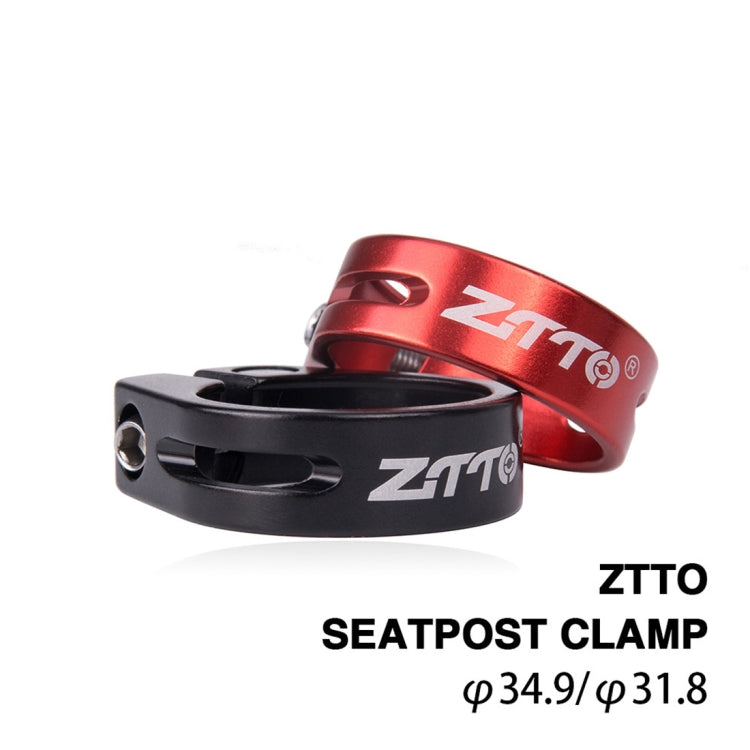 ZTTO MTB 로드 바이크 시트포스트 클램프 알루미늄 합금 자전거 부품, 직경: 34.9mm, 34.9mm