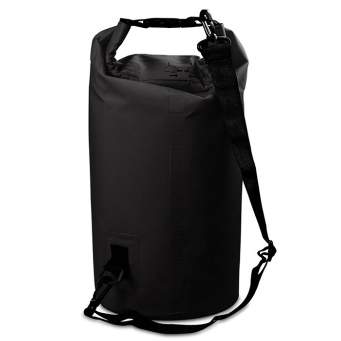 야외 방수 이중 어깨 가방 건식 색낭 PVC 배럴 가방, 용량: 20L, 용량: 20L (스카이 블루), 용량: 20L (노란색), 용량: 20L (검정), 용량: 20L (진한 파랑), 용량: 20L (주황), 용량: 20L (분홍), 용량: 20L (초록)