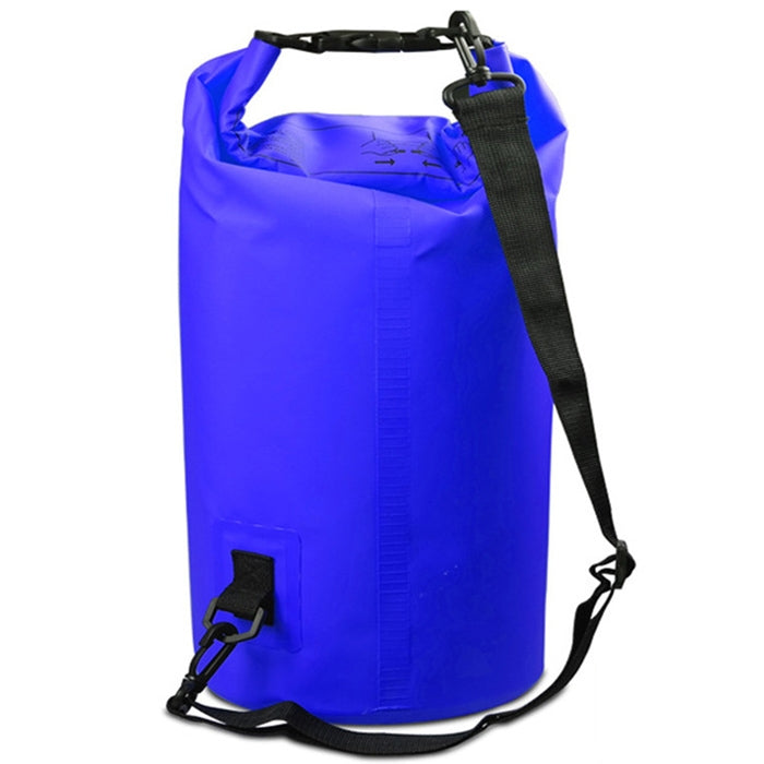 야외 방수 이중 어깨 가방 건식 색낭 PVC 배럴 가방, 용량: 20L, 용량: 20L (스카이 블루), 용량: 20L (노란색), 용량: 20L (검정), 용량: 20L (진한 파랑), 용량: 20L (주황), 용량: 20L (분홍), 용량: 20L (초록)