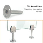 201 스테인리스 스틸 유리 피쉬 마우스 지지 로드 고정 클립 14x100mm 로드 포함, 규격: M, M, 14x100mm 로드 포함