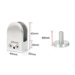 304 스테인리스 스틸 유리 피쉬 마우스 지지봉 고정 클립 14x40mm 봉 포함, 규격: XL, XL, 14x40mm 봉 포함