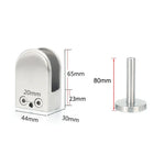 304 스테인리스 스틸 유리 피쉬 마우스 지지봉 고정 클립 14x80mm 봉 포함, 규격: XL, XL, 14x80mm 봉 포함