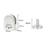 304 스테인리스 스틸 유리 피쉬 마우스 지지봉 고정 클립 14x40mm 봉 포함, 규격: M, M, 14x40mm 봉 포함