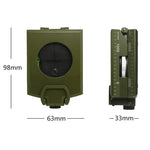 GoldGood K4074 야외 다기능 군용 여행 지질 포켓 프리즘 미국 나침반 야광 디스플레이 포함, K4074