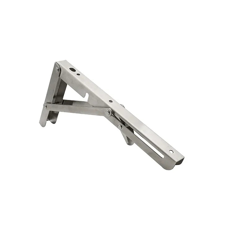 2 PCS 10 inch Billy Wall-mounted Foldable Stainless Steel Spring Storage Shelf for Dining Table, 10 inch