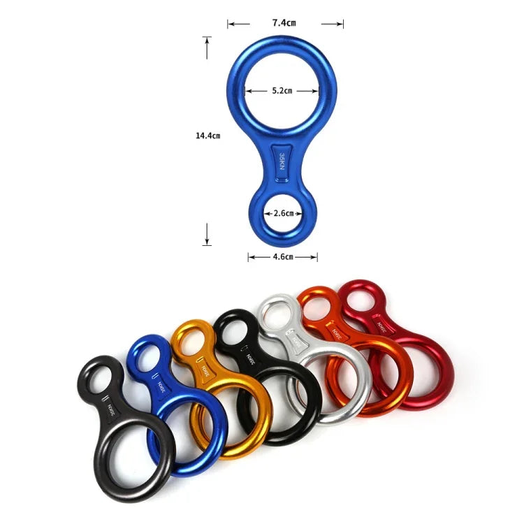 등반 구조 피겨 8 하강기 래펠 장비 벨레이 장치(블랙), TP8601P (블랙), TP8601P (실버), TP8601P (레드), TP8601P (블루), TP8601P (골드), TP8601P (오렌지), TP8601P (다크 그레이)
