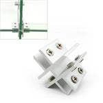 십자형 알루미늄 합금 유리 조합 클램프 캐비닛 칸막이 고정 클립, 클립 8-10mm, 십자형 클립 8-10mm