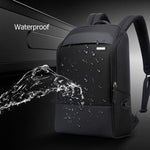 Bopai 751-006881 비즈니스 방수 대용량 이중 어깨 가방, USB 충전 포트 포함, 사이즈: 30x14x44cm, 751-006881