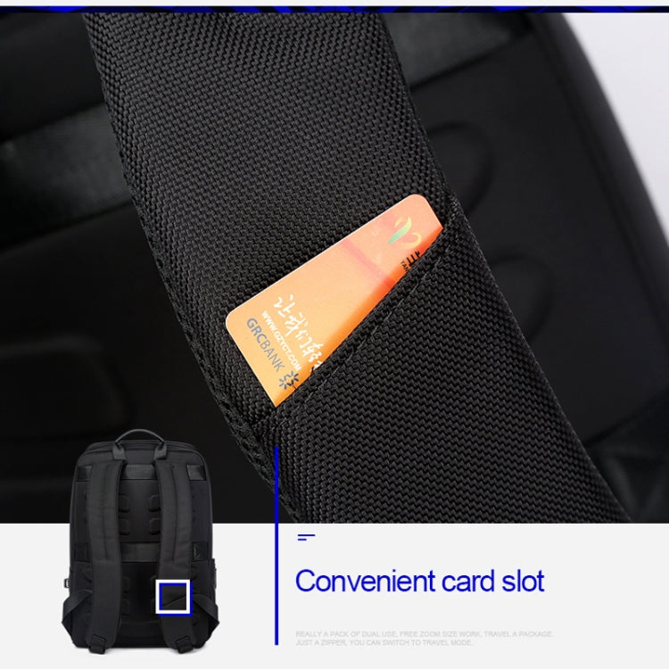 Bopai 751-006881 비즈니스 방수 대용량 이중 어깨 가방, USB 충전 포트 포함, 사이즈: 30x14x44cm, 751-006881