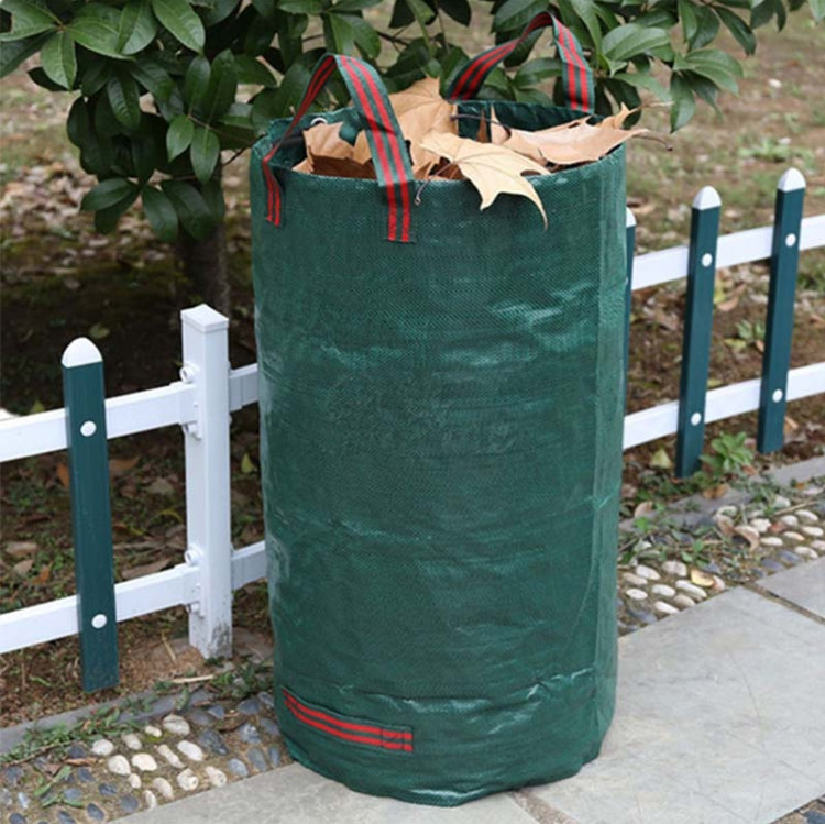 132갤런 500L PP 정원 낙엽 가방 녹색 폐기물 가방, 사이즈: 80cm x 100cm, 500L