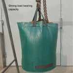 132갤런 500L PP 정원 낙엽 가방 녹색 폐기물 가방, 사이즈: 80cm x 100cm, 500L