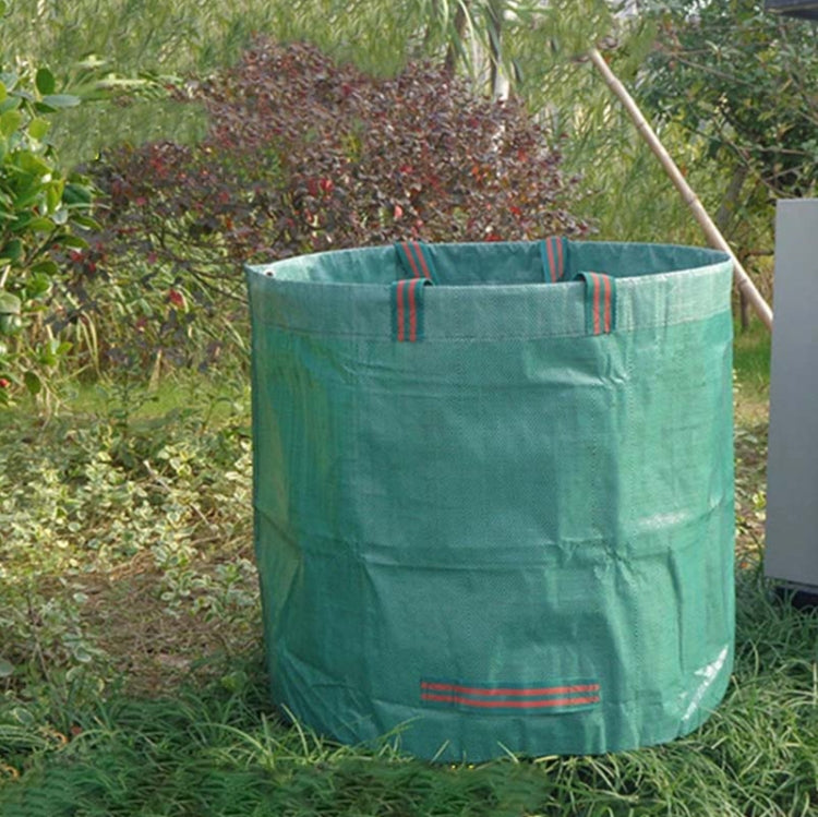 132갤런 500L PP 정원 낙엽 가방 녹색 폐기물 가방, 사이즈: 80cm x 100cm, 500L