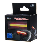 AQY-096 IPX4 분리형 USB 충전식 듀얼 컬러 LED 자전거 후미등, 화이트 & 레드, 블루 & 레드