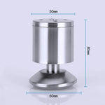 스테인리스 스틸 와이어 드로잉 두꺼워진 기둥 소파 가구 캐비닛 다리, 높이: 80mm, 80mm