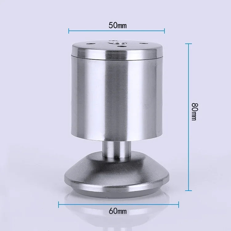 스테인리스 스틸 와이어 드로잉 두꺼워진 기둥 소파 가구 캐비닛 다리, 높이: 80mm, 80mm