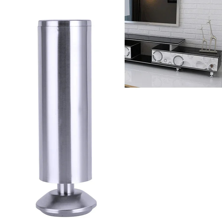 스테인리스 스틸 와이어 드로잉 두꺼워진 기둥 소파 가구 캐비닛 다리, 높이: 180mm, 180mm