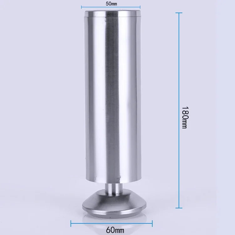스테인리스 스틸 와이어 드로잉 두꺼워진 기둥 소파 가구 캐비닛 다리, 높이: 180mm, 180mm