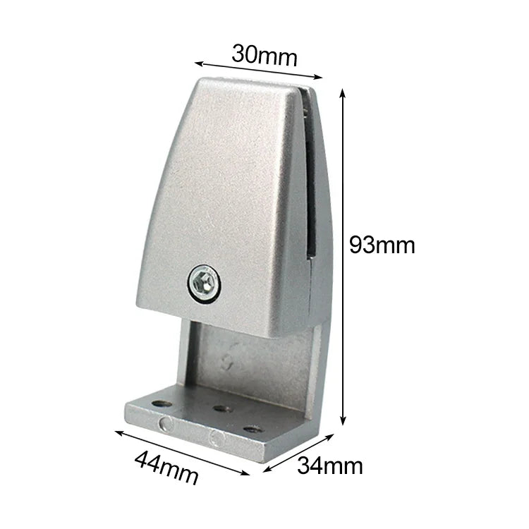 L Shape Aluminum Alloy Office Desktop Screen Fixing Clip Partition Clip (Silver), L Shape (Silver)