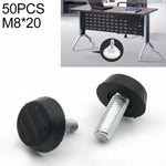 50개 조절식 발판 가구 나사 지지 스텁, M8x20, M8x20