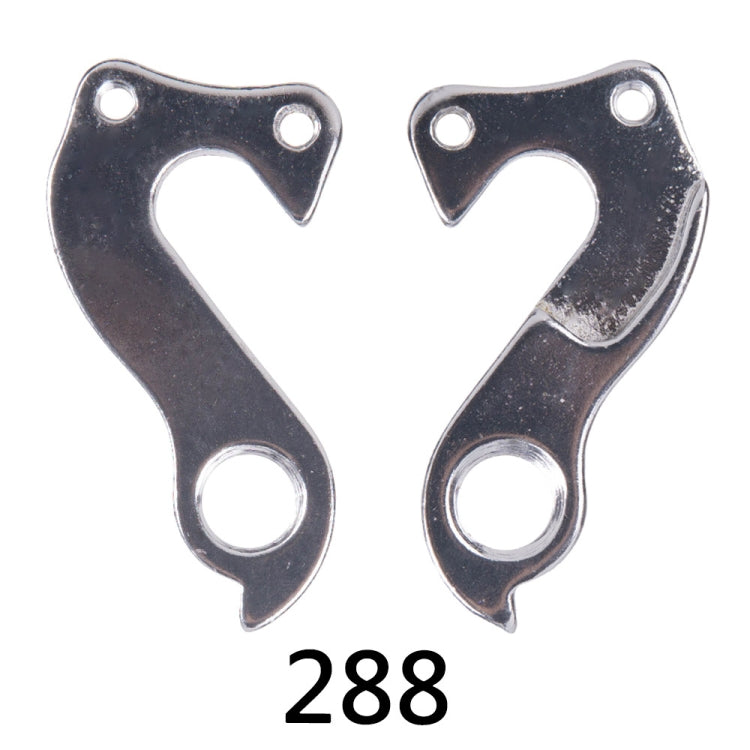 2개 ZTTO 288 MTB 로드 자전거 합금 리어 변속기 꼬리 후크 부품, 288