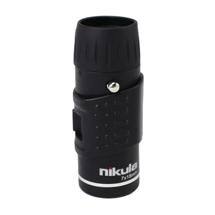 Nikula 7*18 휴대용 전문 하이 타임 고화질 이중 초점 줌 단안 포켓 망원경, 7x18