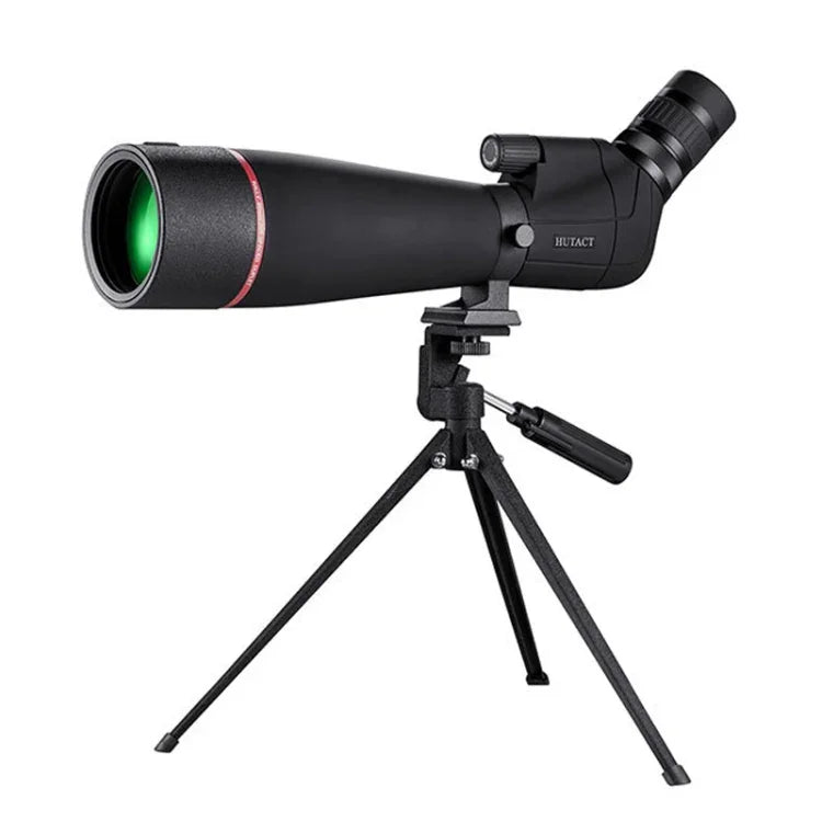 HTK-72 20x-60x 고화질 야간 시야 줌 단안 망원경 아웃도어 캠핑 조류 관찰용 삼각대 포함, 20 x 60