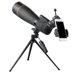 HTK-72 20x-60x 고화질 야간 시야 줌 단안 망원경 아웃도어 캠핑 조류 관찰용 삼각대 포함, 20 x 60