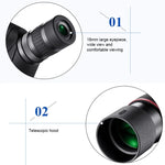 HTK-72 20x-60x 고화질 야간 시야 줌 단안 망원경 아웃도어 캠핑 조류 관찰용 삼각대 포함, 20 x 60