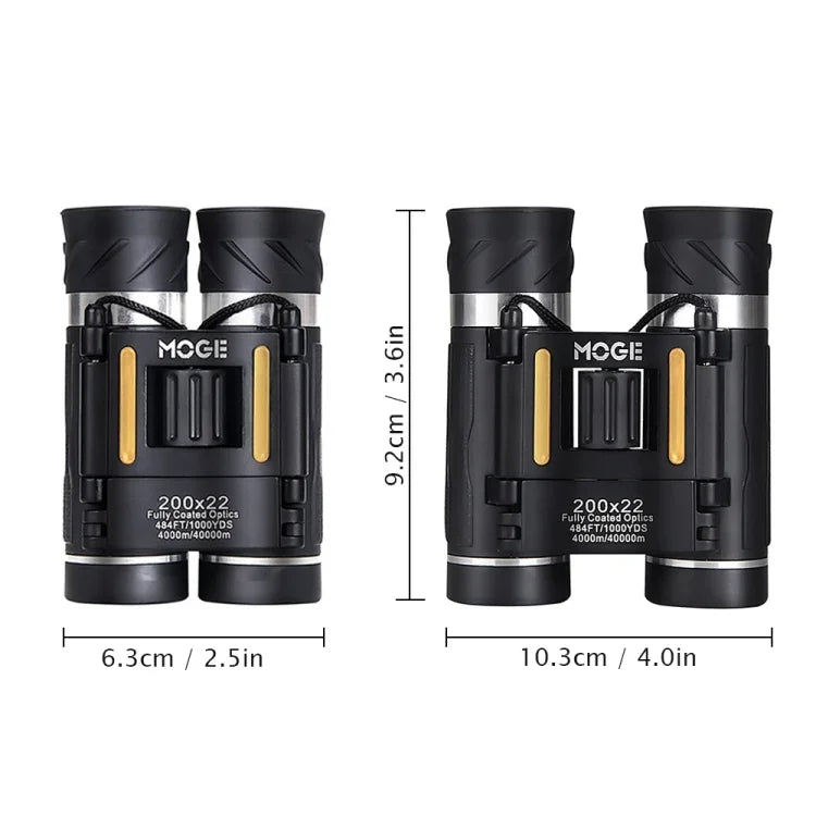 Moge 200x22 아웃도어 전문가용 HD 야간 투시 망원경 홀더 포함, Moge 200x22 홀더 포함