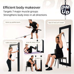 Unitree 펌프 휴대용 홈 짐 펌프 4.4-44lbs 조절 가능한 저항 케이블 머신, 펌프(다크 블루), 펌프(블루 오렌지), 펌프(화이트), 펌프(핑크)