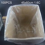 100개 1.6C 방진 방습 플라스틱 PE 포장 봉투, 크기: 45cm x 60cm, 45cm x 60cm