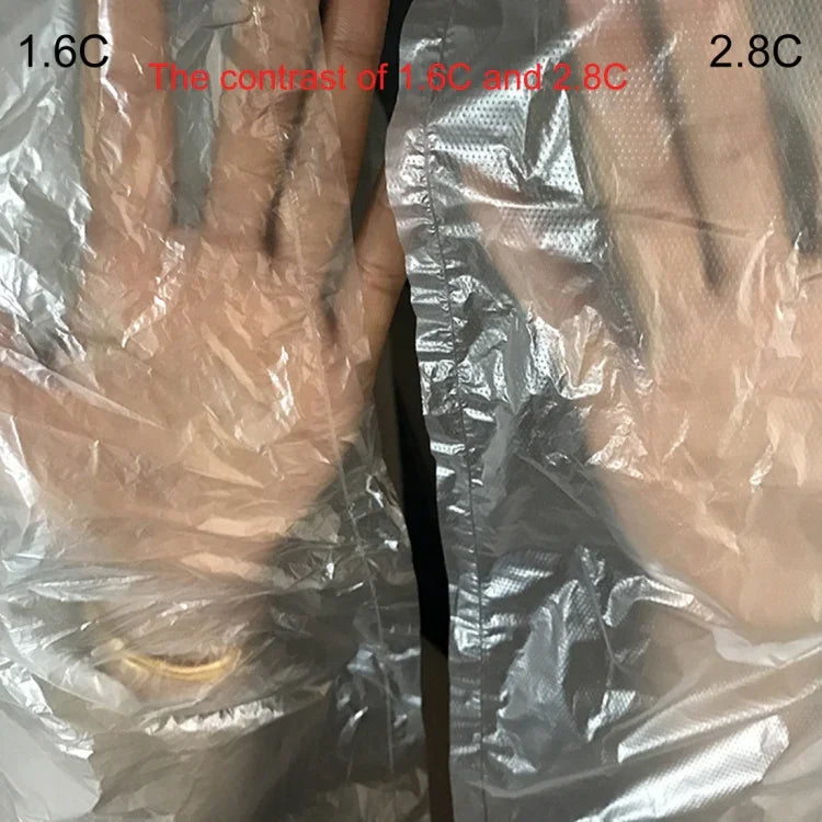 100개 1.6C 방진 방습 플라스틱 PE 포장 봉투, 크기: 45cm x 60cm, 45cm x 60cm