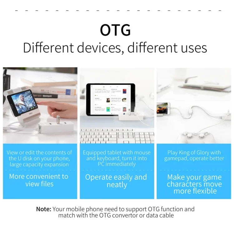 ORICO W5P-U3-30 4포트 USB 3.0 데스크탑 허브, 30cm 마이크로 USB 케이블 전원 공급, W5P-U3-30 블랙
