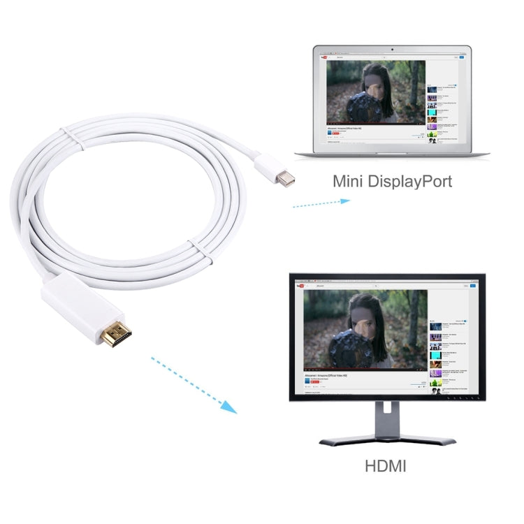 1.8m 미니 디스플레이포트 수 → HDMI 수 어댑터 케이블, 1.8m