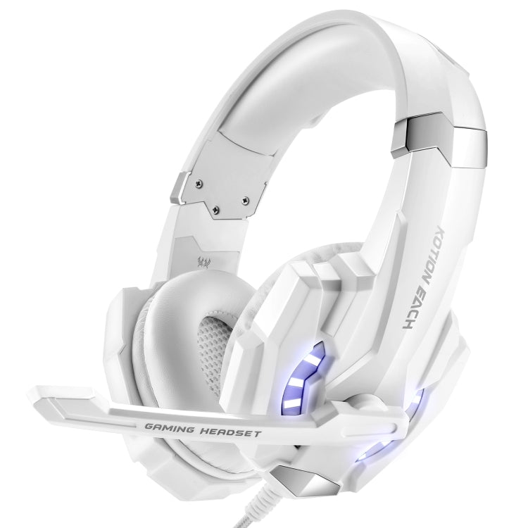KOTION EACH G9000 3.5mm 게임용 헤드폰 헤드셋 이어폰 헤드밴드 마이크 포함 LED 라이트 노트북 / 태블릿 / 휴대폰용, 케이블 길이: 약 2.2m, G9000
