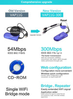 VONETS VAP11G-300 미니 WiFi 300Mbps 브리지 WiFi 리피터, IP 장치 / IP 카메라 / IP 프린터 / XBOX / PS3 / IPTV / 스카이박스 최적 파트너, VAP11G-300