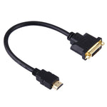 30cm HDMI 수 to 24+1 DVI 암 어댑터 케이블, 길이: 30cm