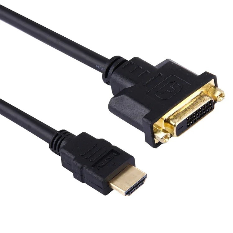 30cm HDMI 수 to 24+1 DVI 암 어댑터 케이블, 길이: 30cm