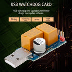 USB 워치독 카드 이중 릴레이 무인 자동 재시작 블루스크린 크래시 타이머 재부팅 24시간 채굴 서버 게임용