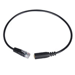 3.5mm 잭 to RJ9 PC/모바일폰 헤드셋 to 사무실 전화 어댑터 변환 케이블, 길이: 32cm