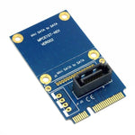 미니 SATA to 7핀 SATA 미니 PCI-E HDD 하드 디스크 드라이브 확장 어댑터 카드