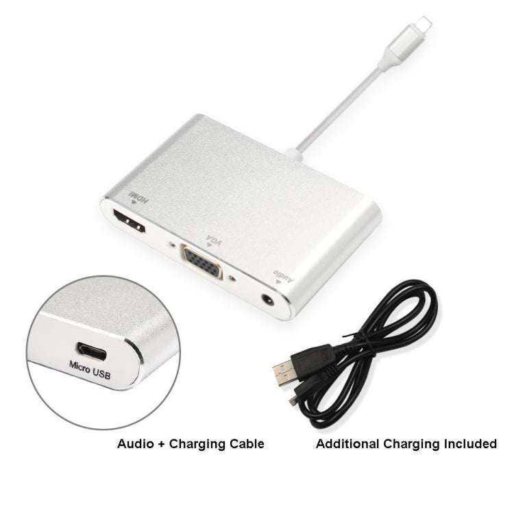 3 in 1 8 핀 to HDMI / VGA / 오디오 어댑터